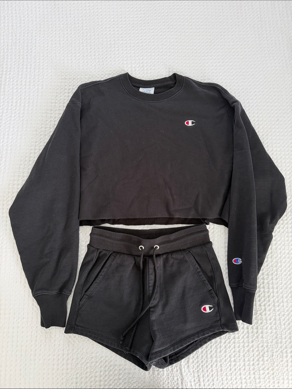 Champion Sweatshirt and Shorts Set